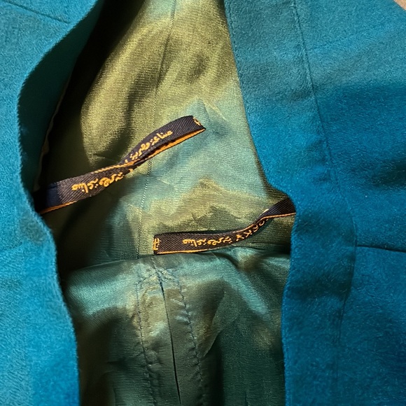 Vibrant Blue/Green Pencil Skirt - Picture 3 of 4